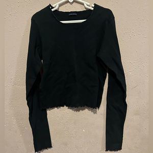 Brandy Melville long sleeve top black